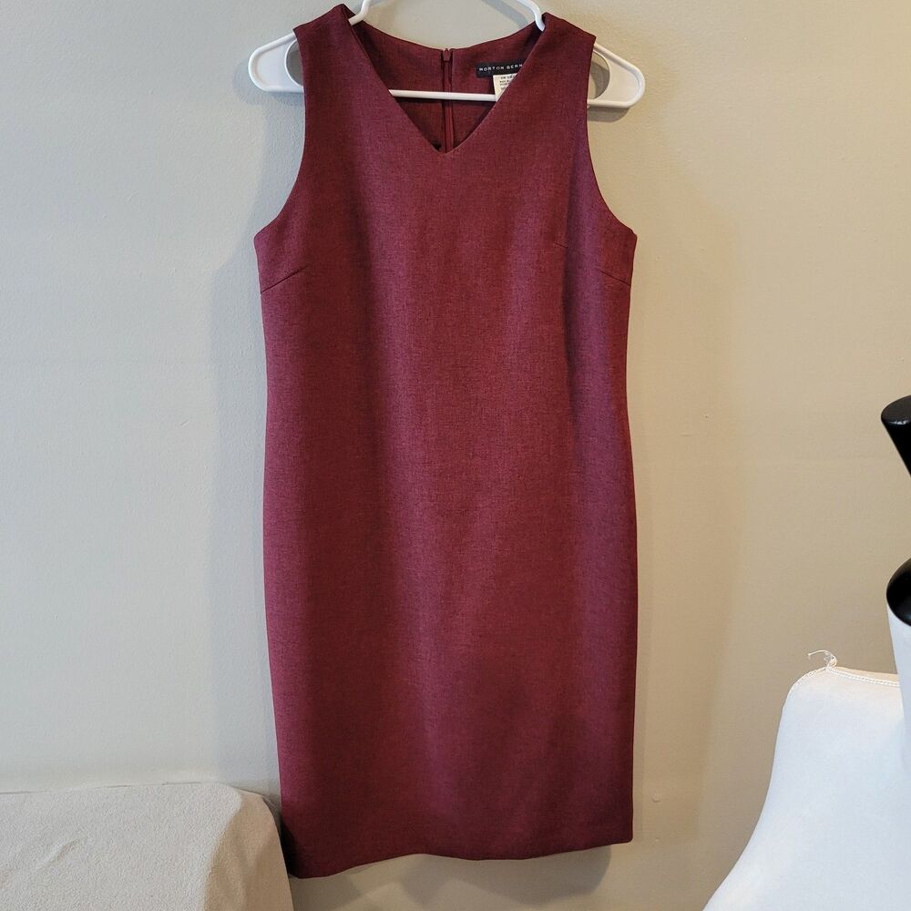 Morton Bernard Red Vintage Dress Sleeveless Size 6